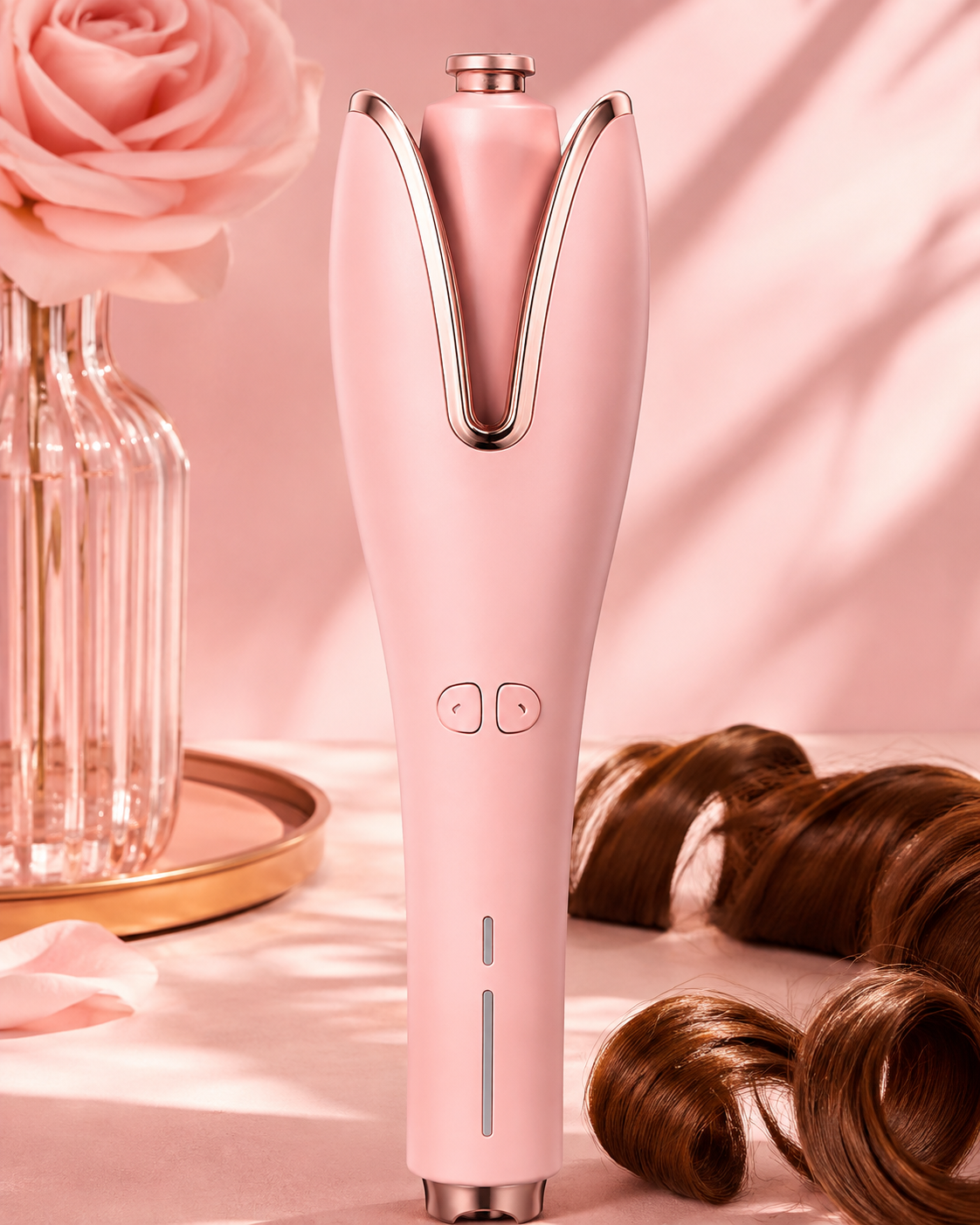 ✨ Buclera Giratoria Automática – Rulos Perfectos en Minutos 💖