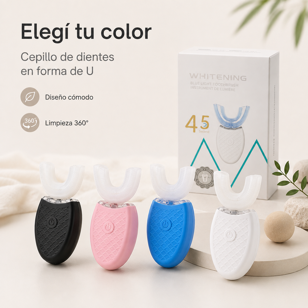 Cepillo de Dientes en Forma de U 360° | Limpieza Rápida, Fácil y Cómoda 🦷✨