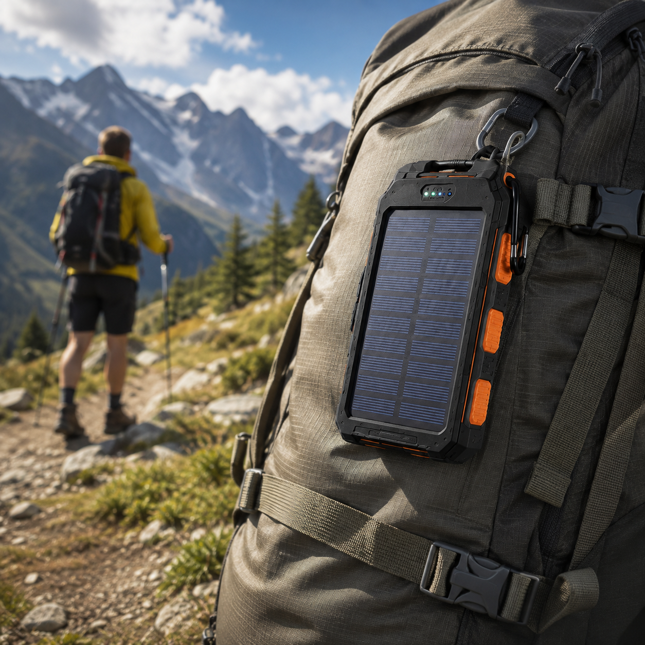 Power Bank Solar Outdoor – Energía Portátil para Cualquier Aventura ☀️🔋